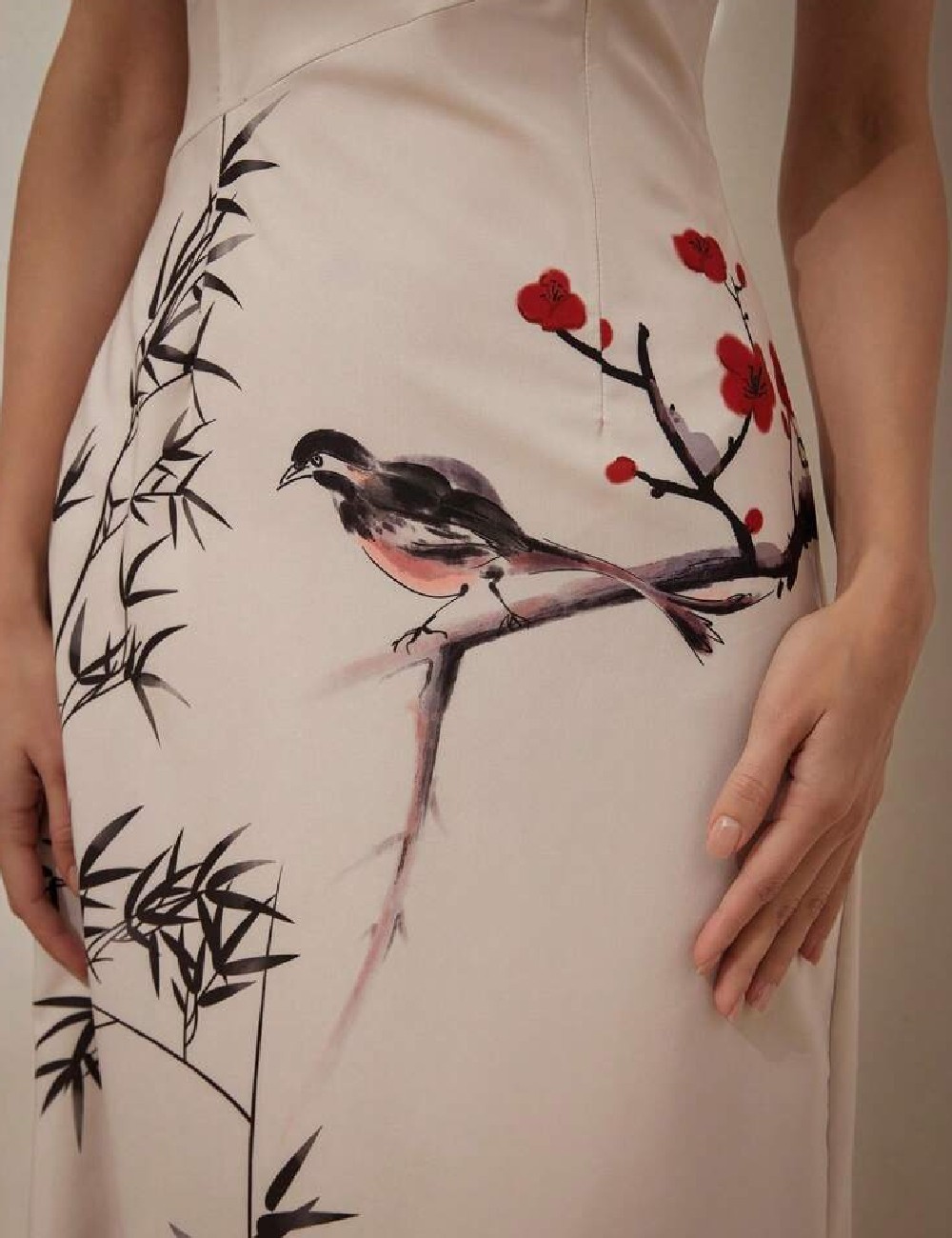 Rochie medie SHEIN, crem - 1 | YEO