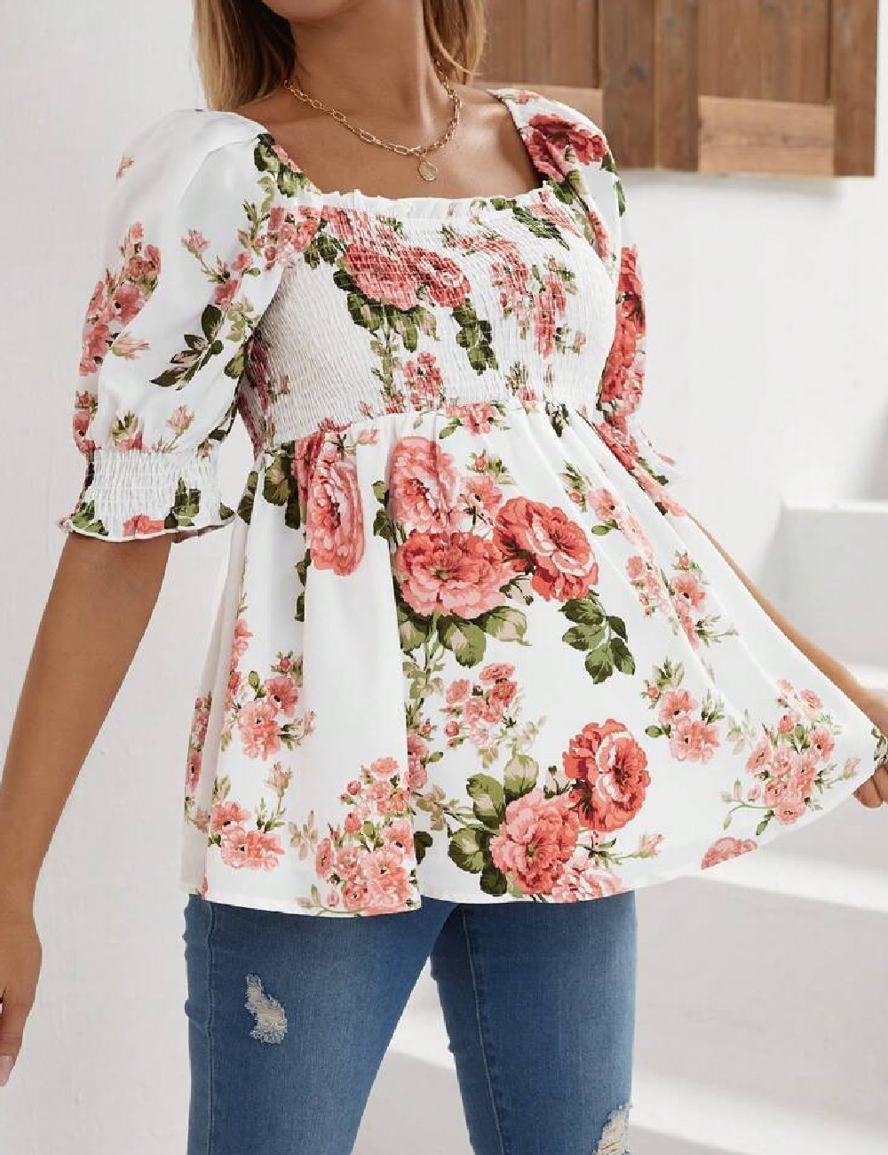 Bluza SHEIN Maternity, alb - 1 | YEO