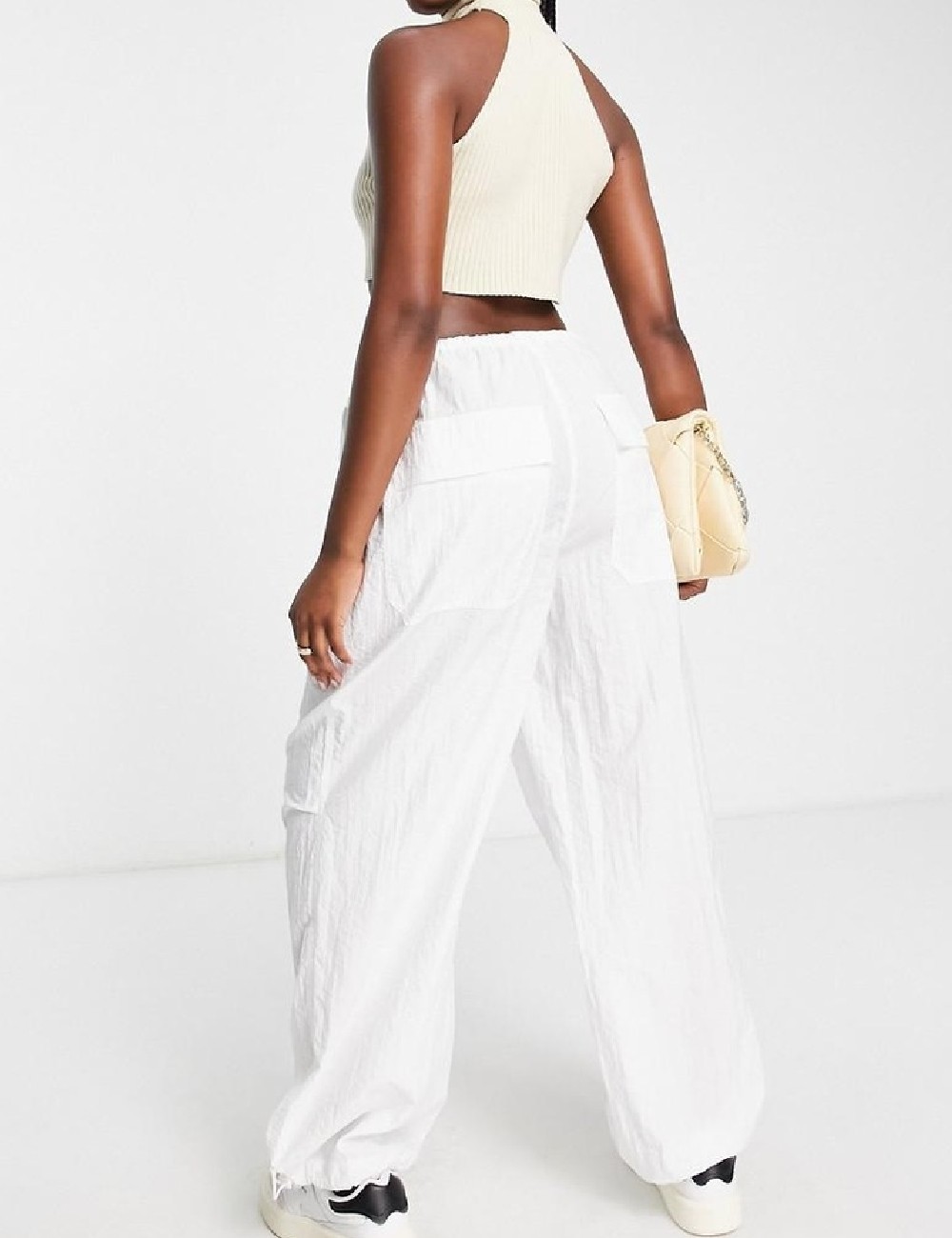 Pantaloni Top Shop, alb - 1 | YEO