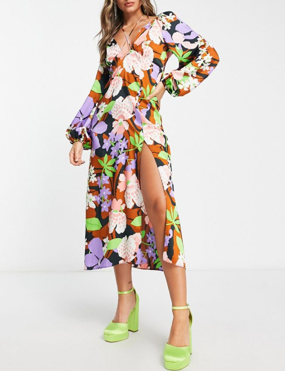 Rochie medie ASOS, mix culori