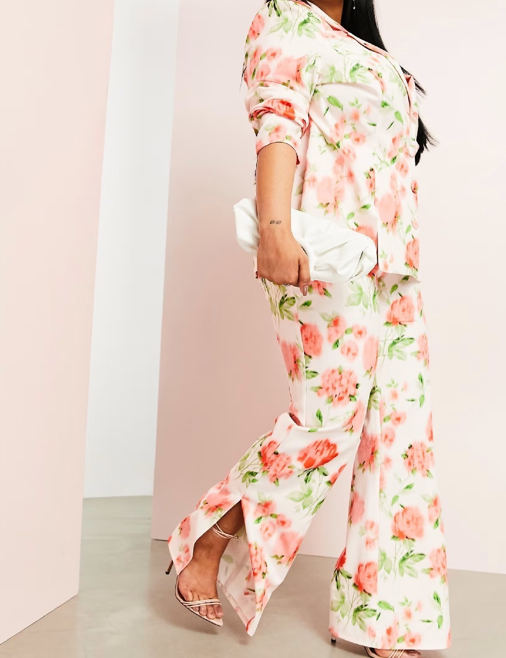 Pantaloni ASOS Curve, floral print - 1 | YEO