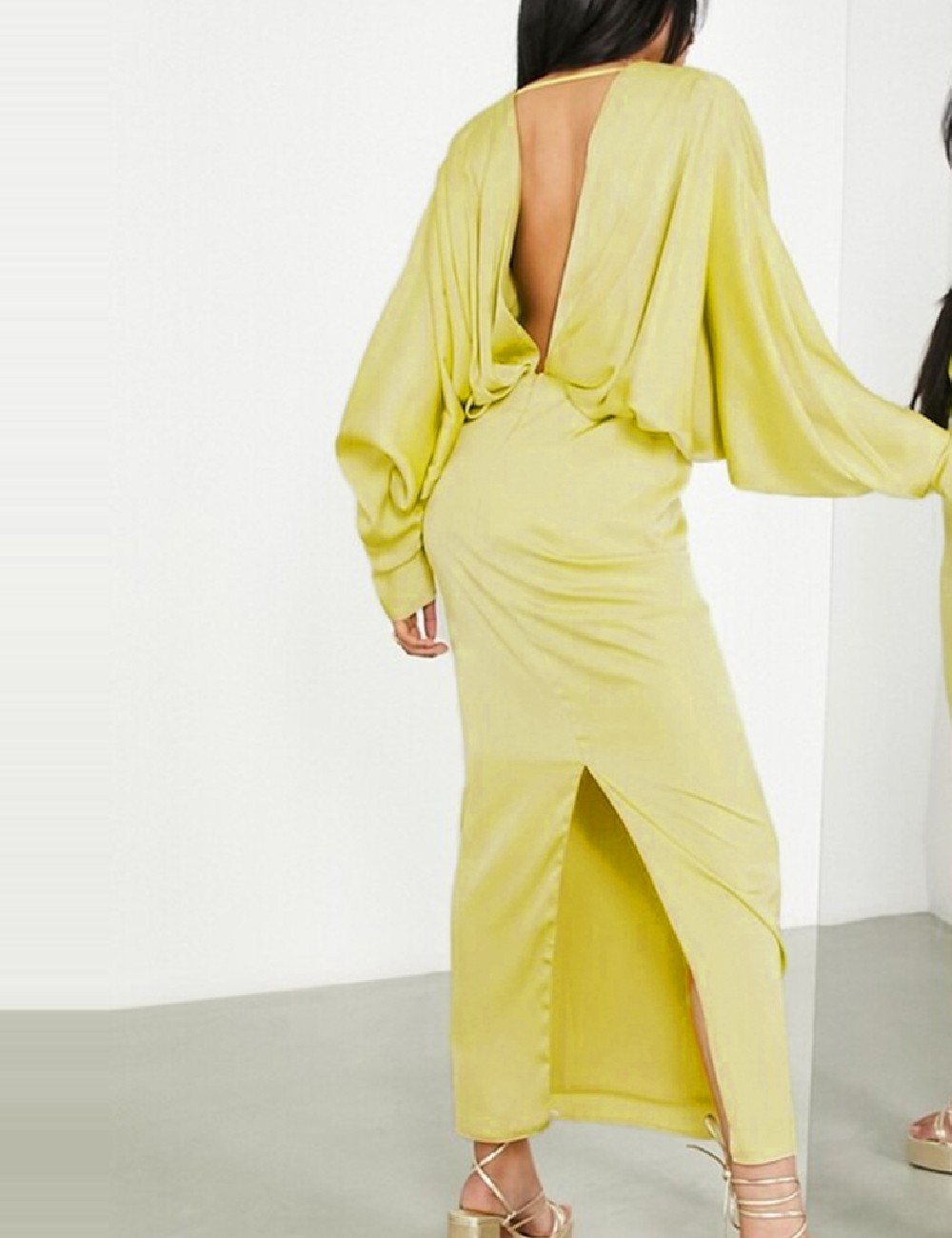 Rochie lunga ASOS, galben - 1 | YEO