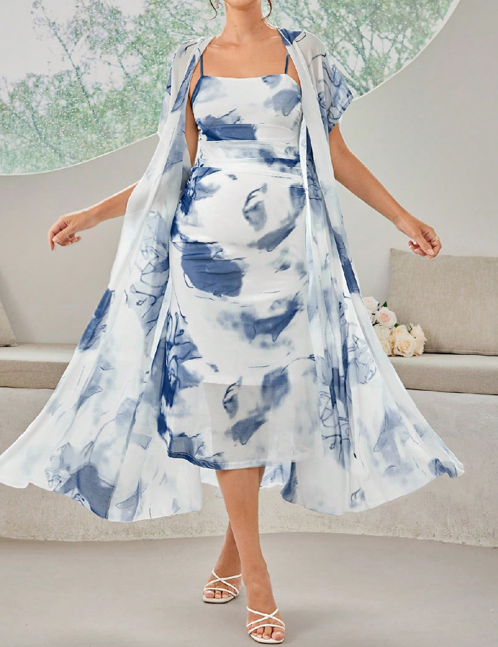 Compleu SHEIN Maternity, alb