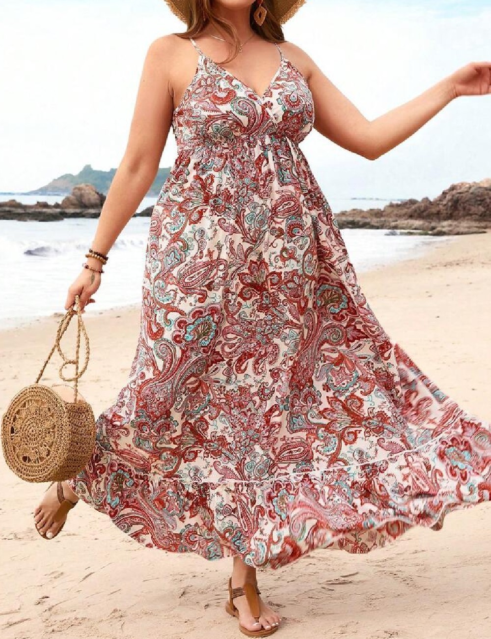 Rochie lunga SHEIN CURVE, mix culori - 1 | YEO