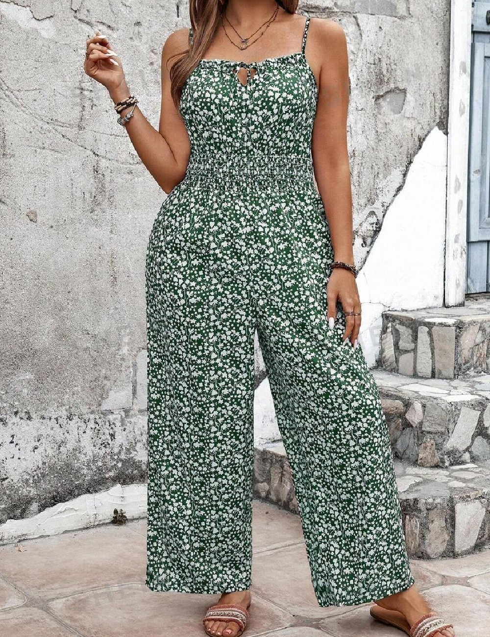 Salopeta SHEIN CURVE, verde - 1 | YEO