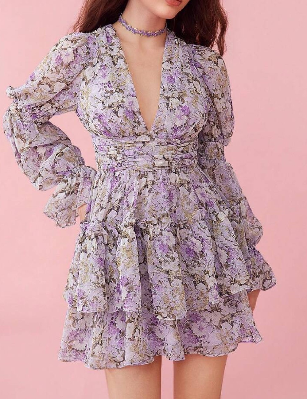 Rochie scurta SHEIN, floral print - 1 | YEO