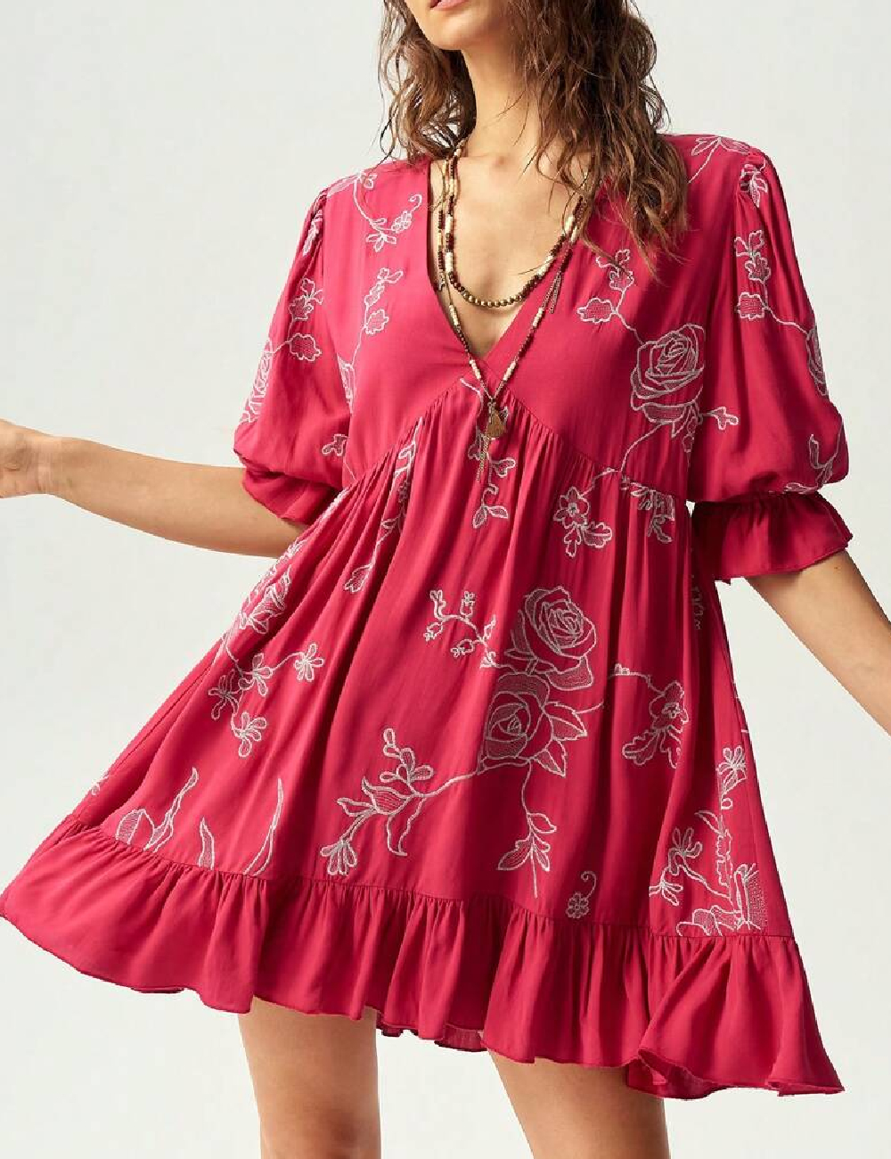 Rochie scurta SHEIN, rosu