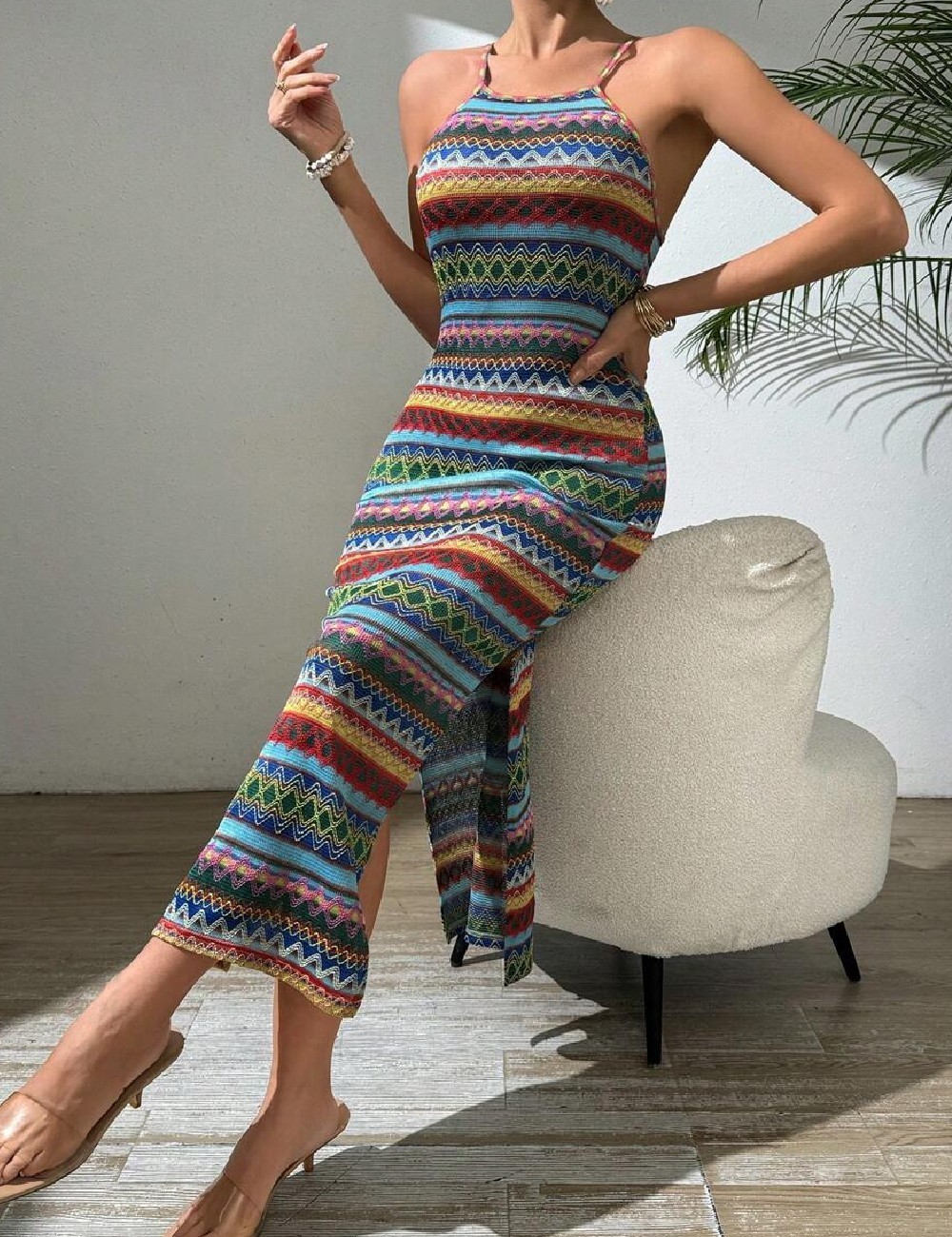 Rochie lunga SHEIN, mix culori - 1 | YEO
