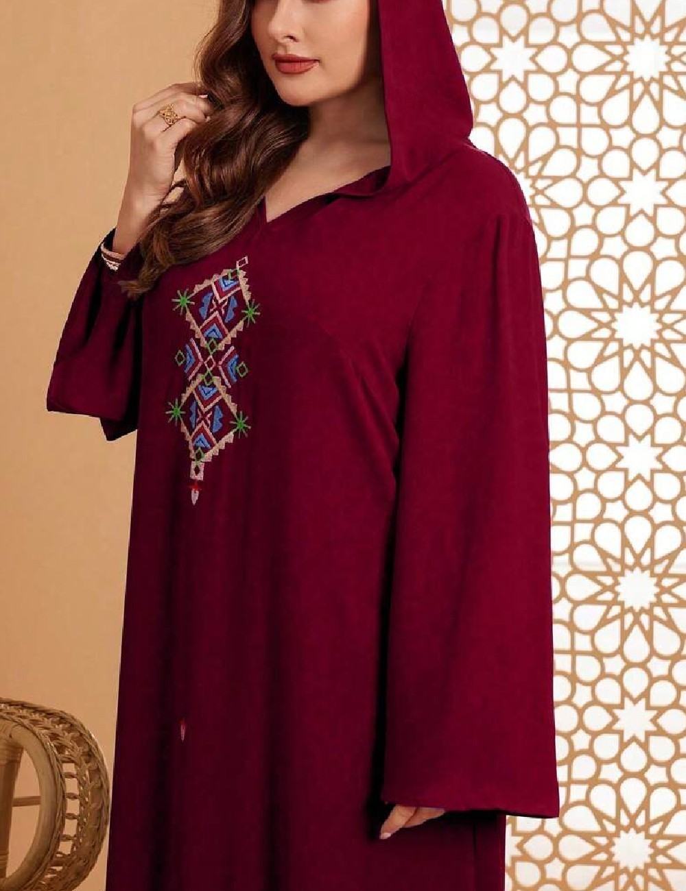 Rochie lunga SHEIN CURVE, rosu - 1 | YEO