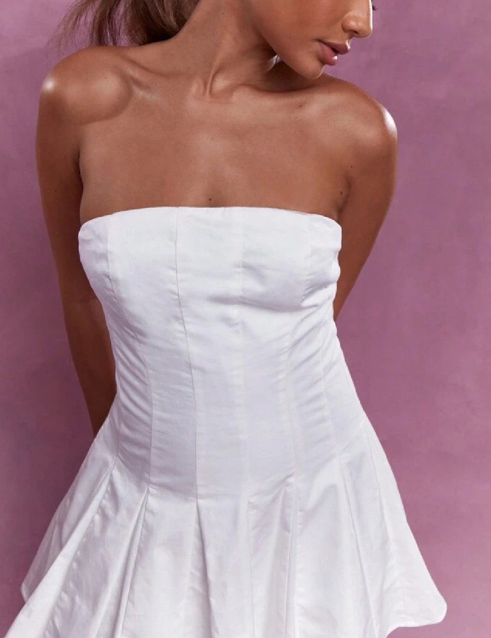 Rochie scurta Missguided, alb - 1 | YEO