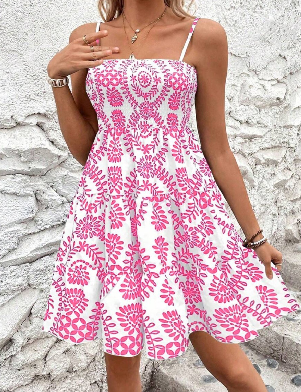 Rochie scurta SHEIN, alb - 1 | YEO