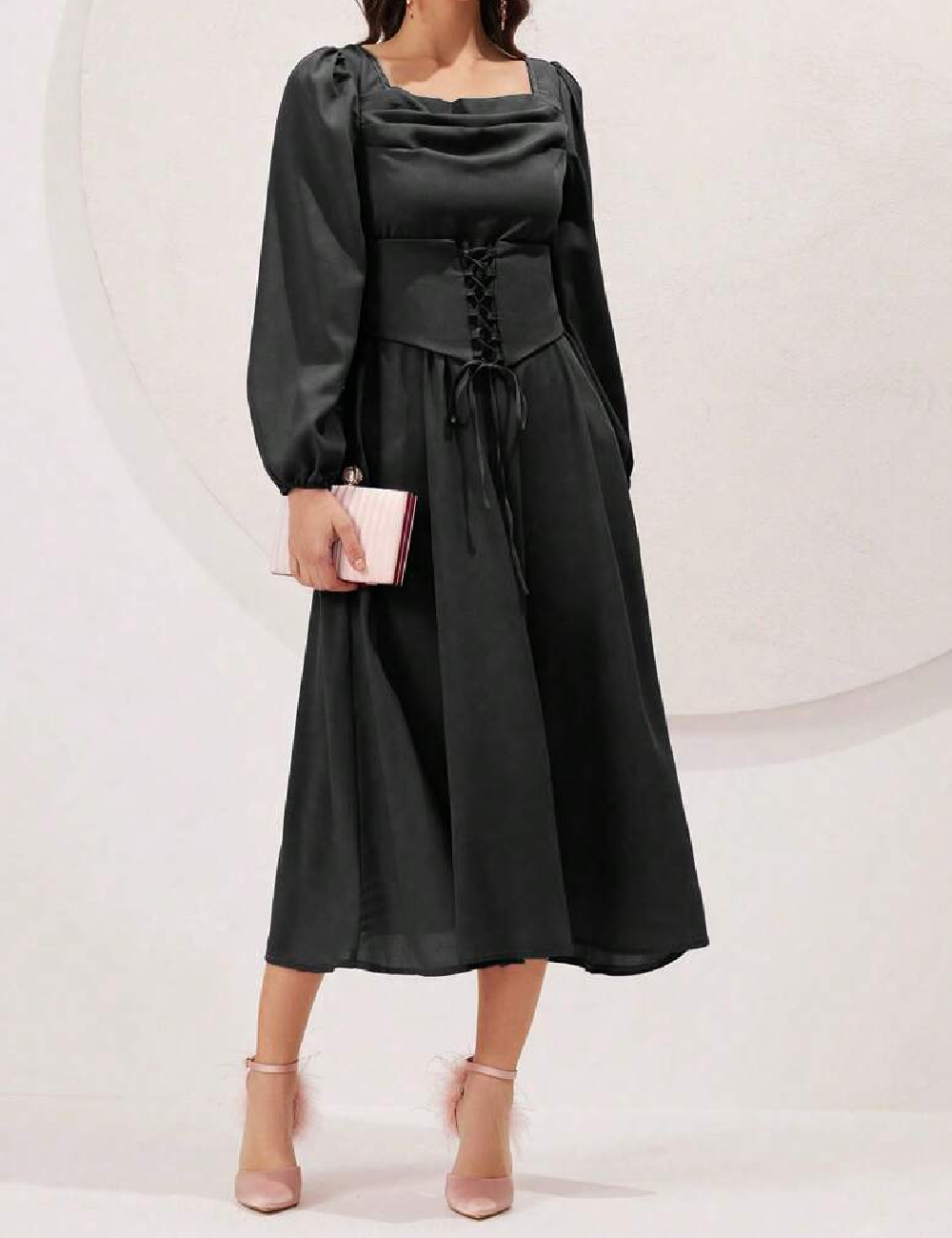 Rochie medie SHEIN, negru