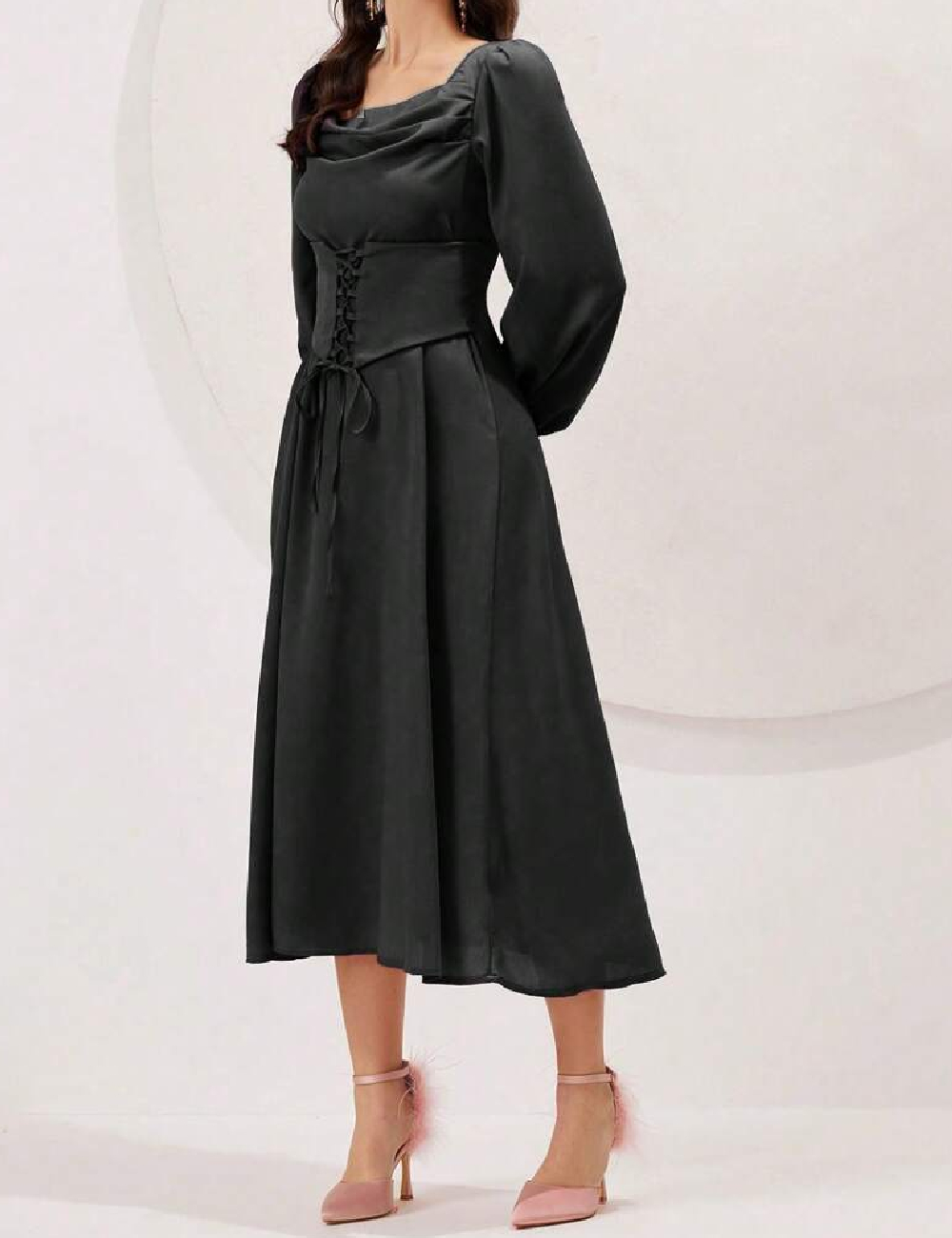 Rochie medie SHEIN, negru - 1 | YEO