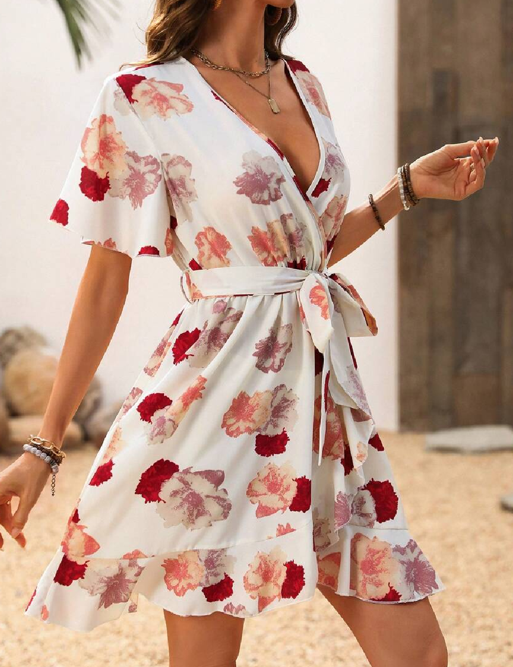 Rochie scurta SHEIN, alb