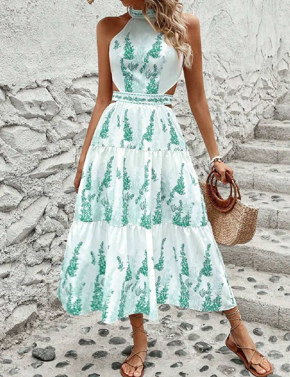 Rochie medie SHEIN, verde