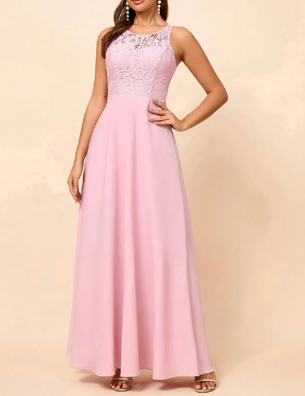 Rochie lunga SHEIN, roz