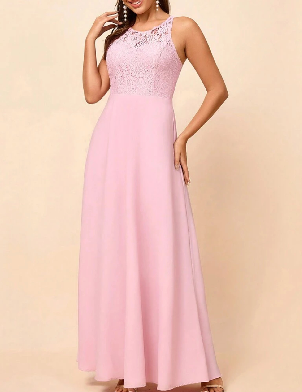 Rochie lunga SHEIN, roz - 1 | YEO