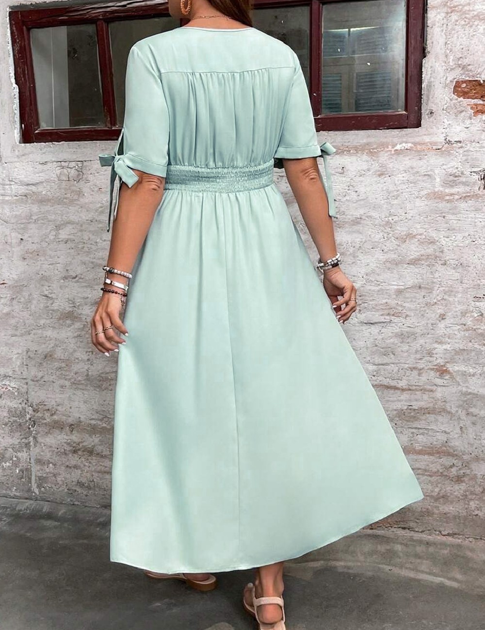 Rochie lunga SHEIN CURVE, verde - 1 | YEO