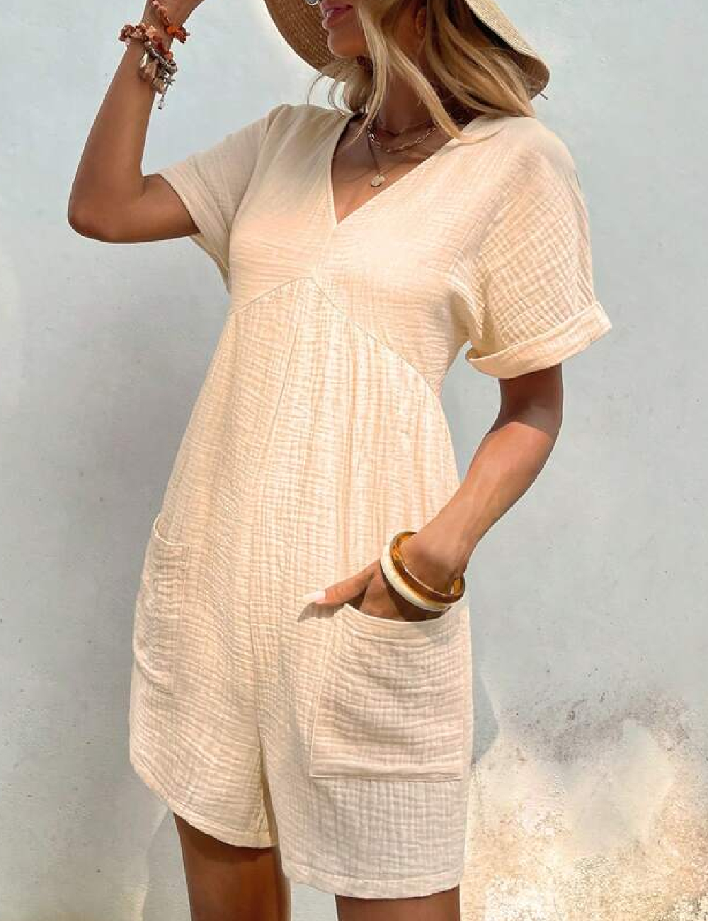 Salopeta Emery Rose, crem