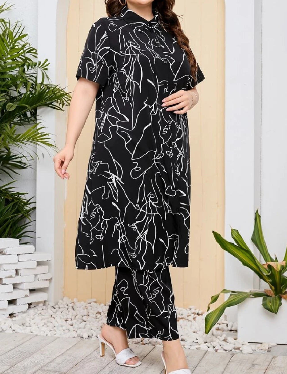 Compleu SHEIN CURVE, negru