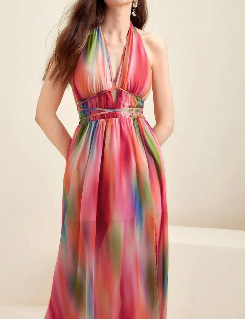 Rochie medie Anewsta, mix culori - 1 | YEO