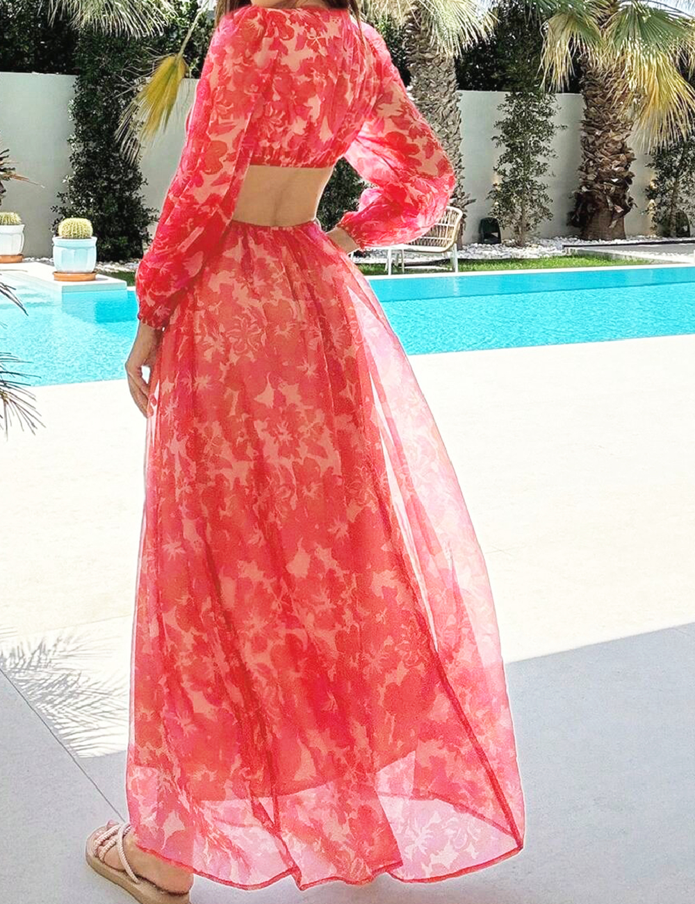 Rochie lunga SHEIN, floral print - 1 | YEO