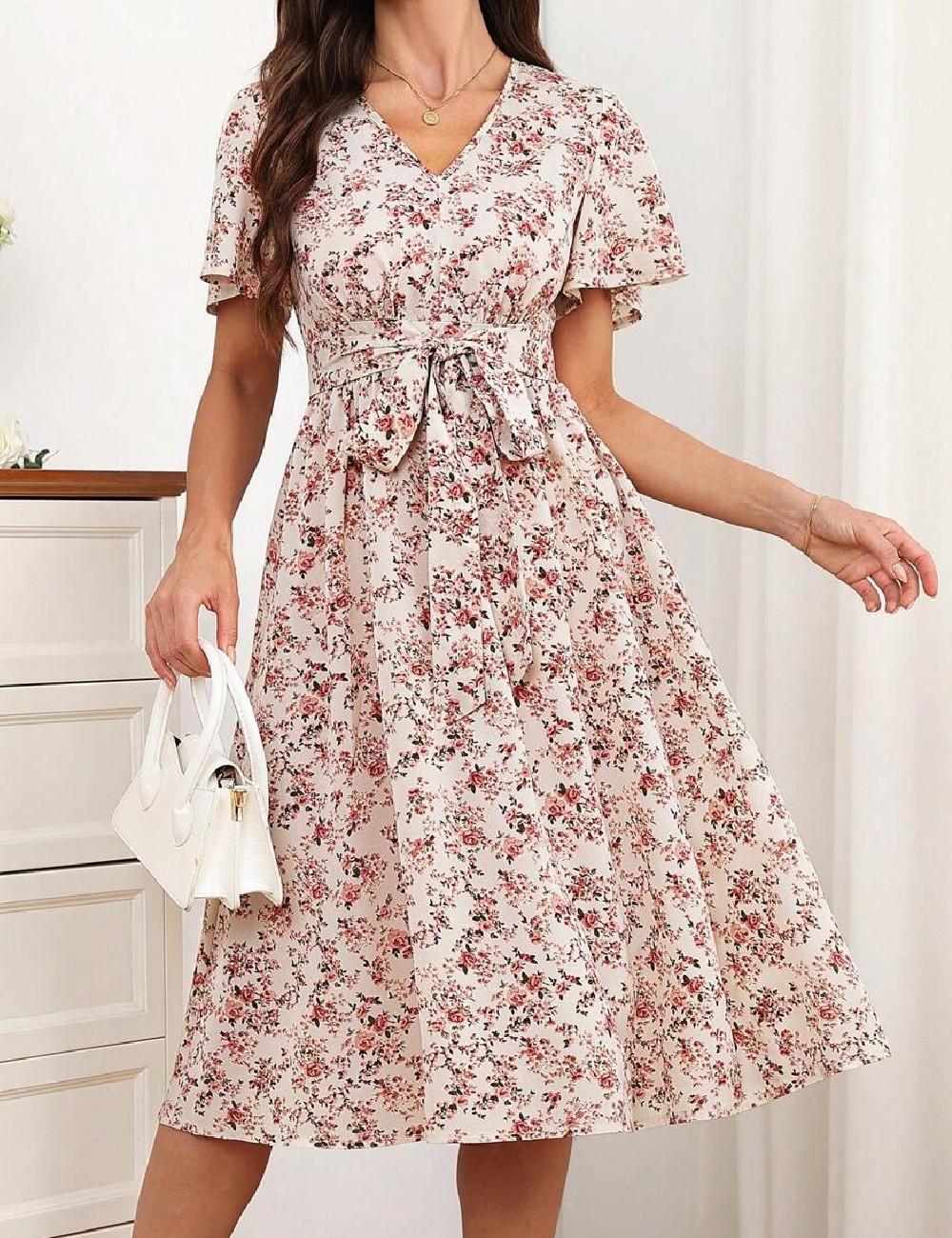 Rochie medie SHEIN, floral print - 1 | YEO