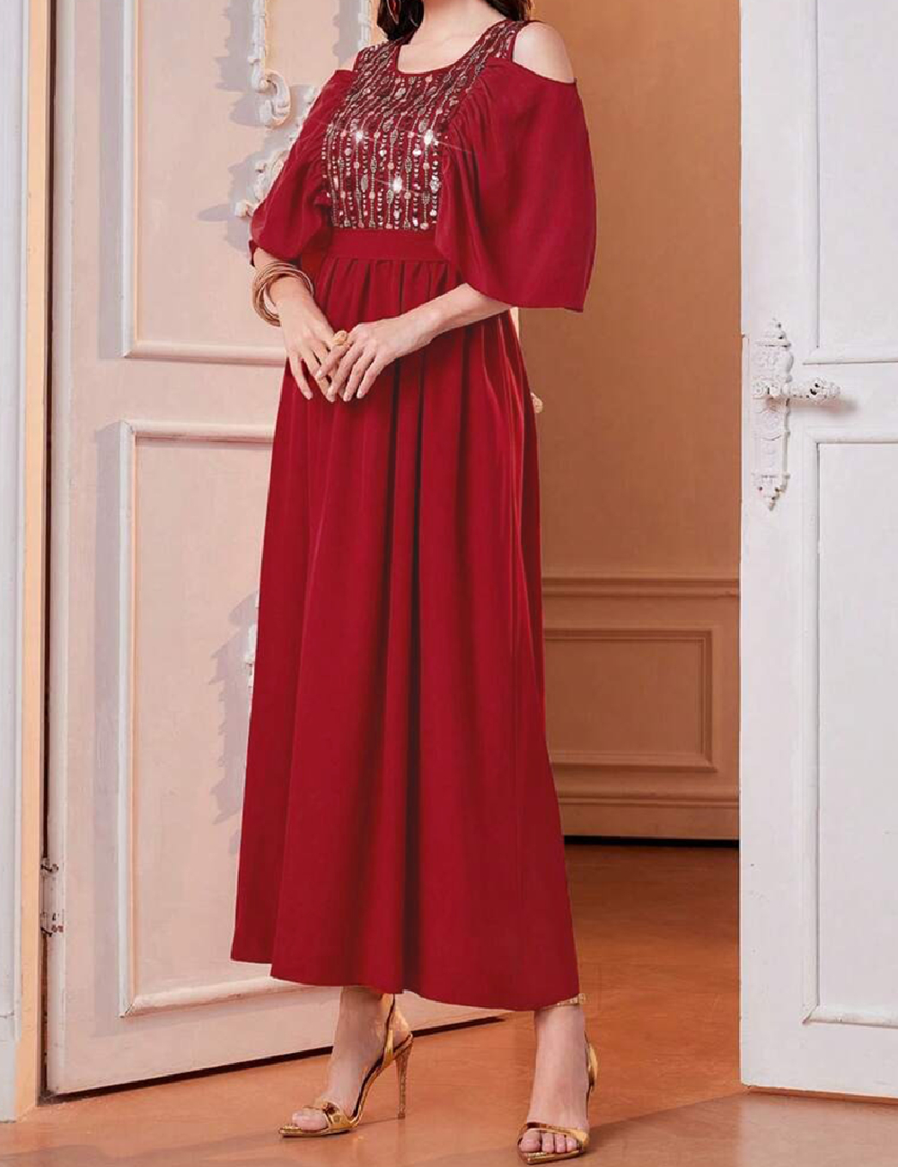 Rochie medie SHEIN, rosu