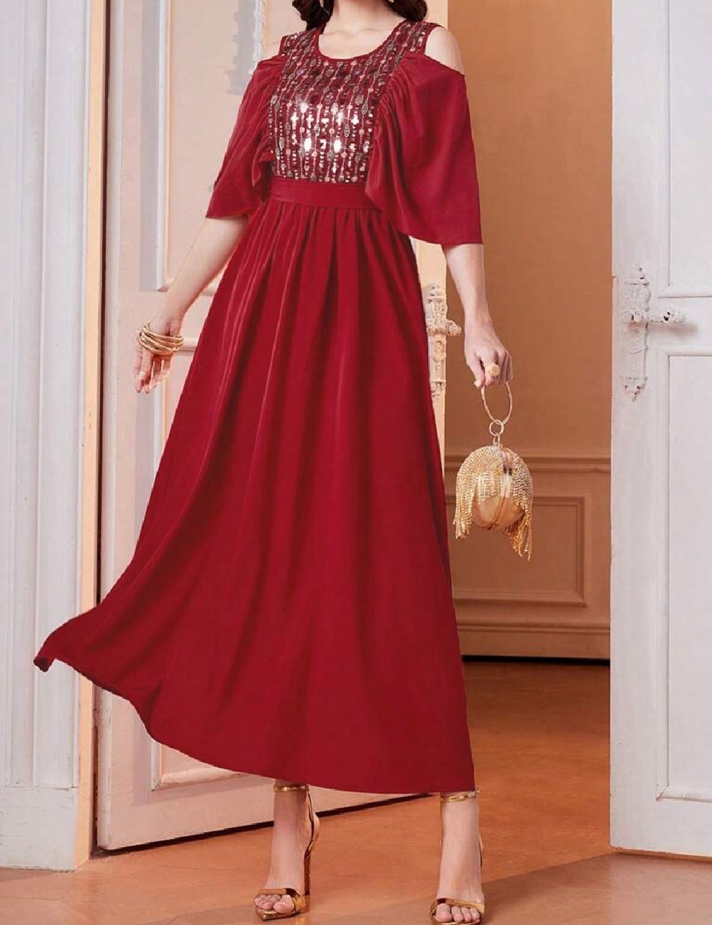 Rochie medie SHEIN, rosu - 1 | YEO