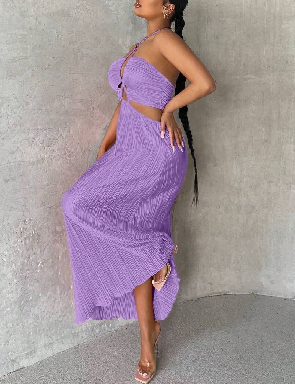 Rochie lunga SHEIN, mov - 1 | YEO