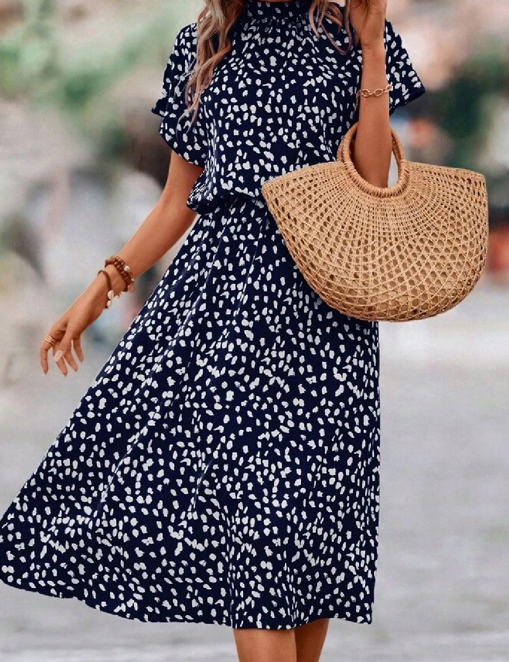 Rochie medie SHEIN CURVE, bleumarin