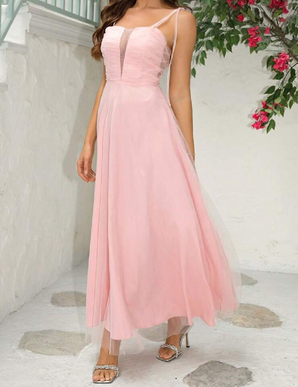 Rochie lunga SHEIN, roz