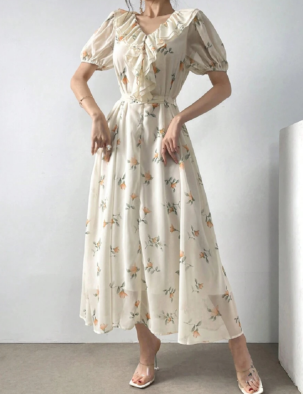 Rochie lunga SHEIN, bej