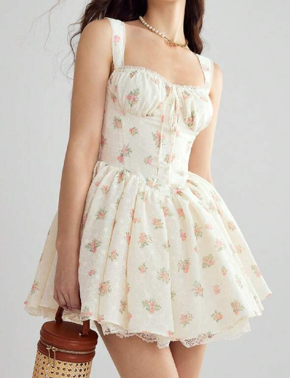 Rochie scurta SHEIN, crem - 1 | YEO