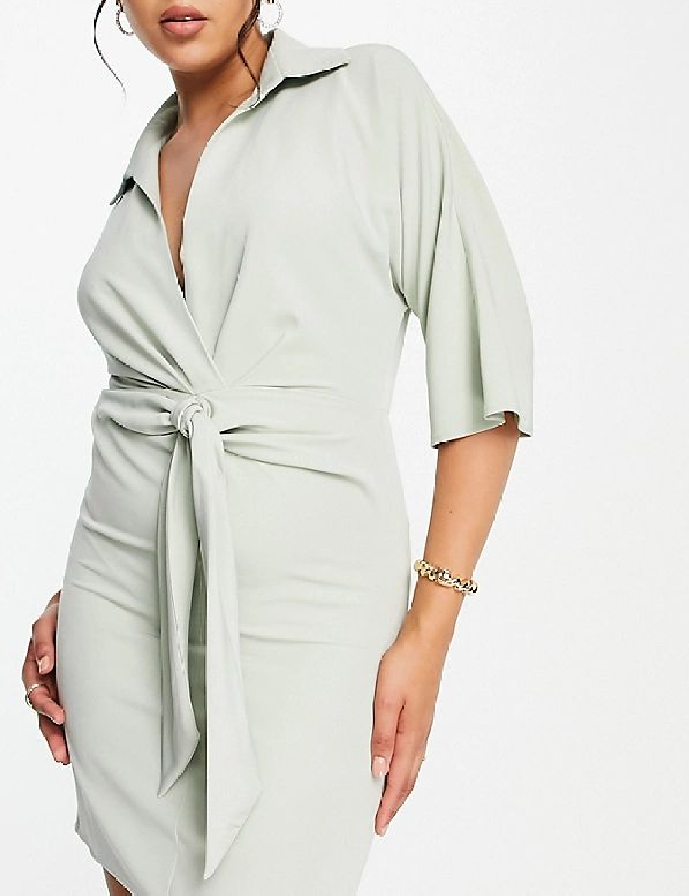 Rochie scurta ASOS, verde deschis