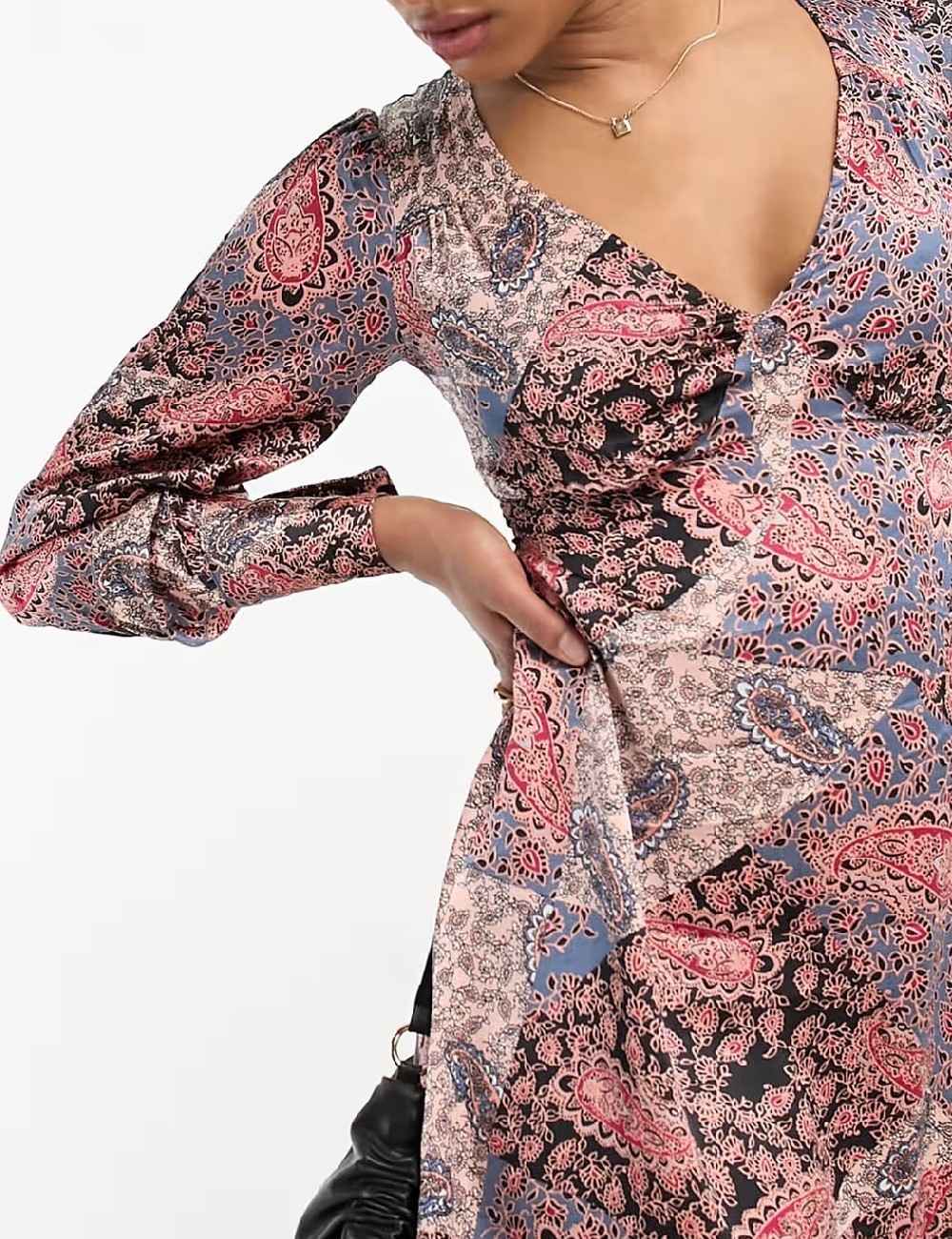 Rochie scurta Violet Romance, mix culori - 1 | YEO