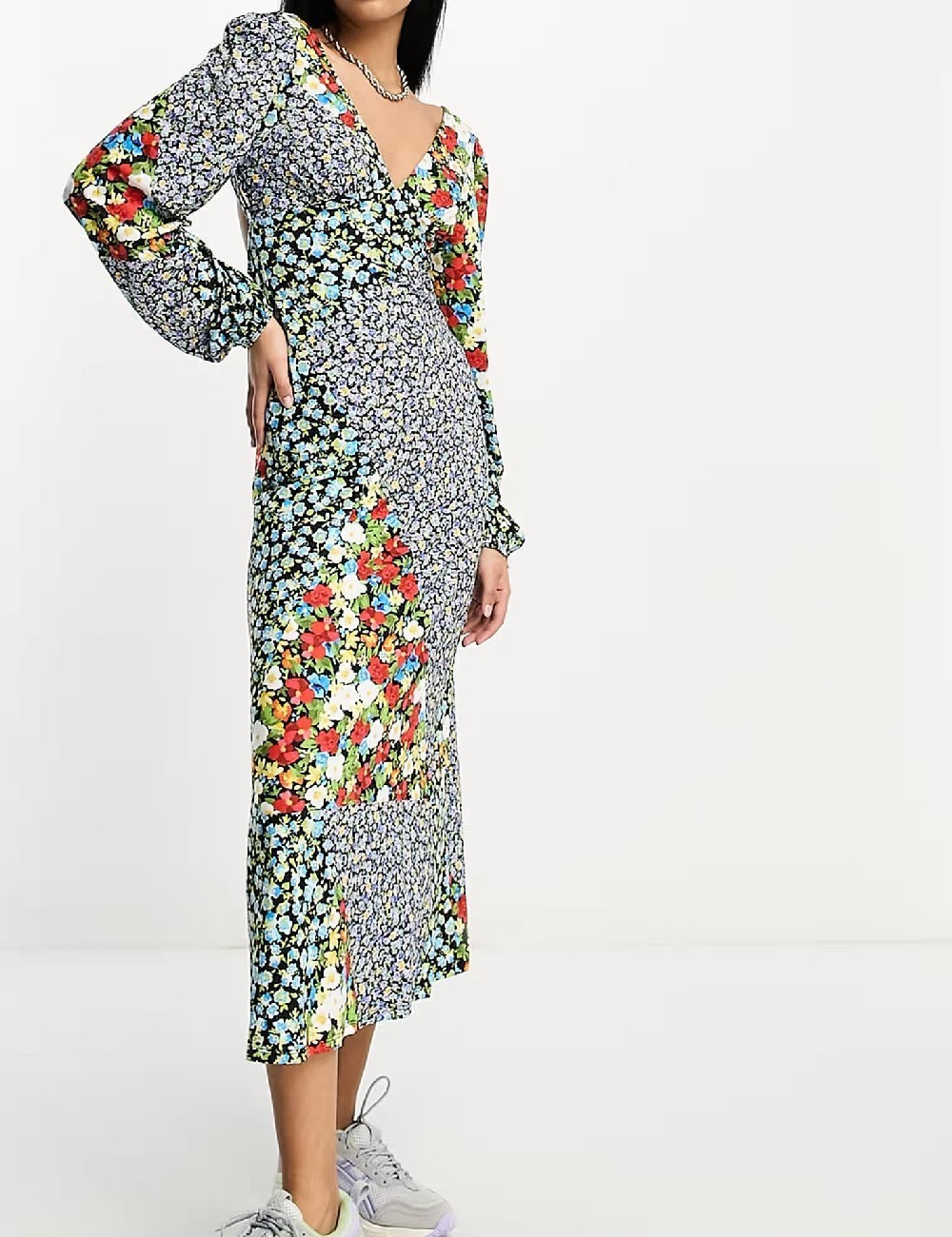 Rochie medie ASOS, floral print - 1 | YEO