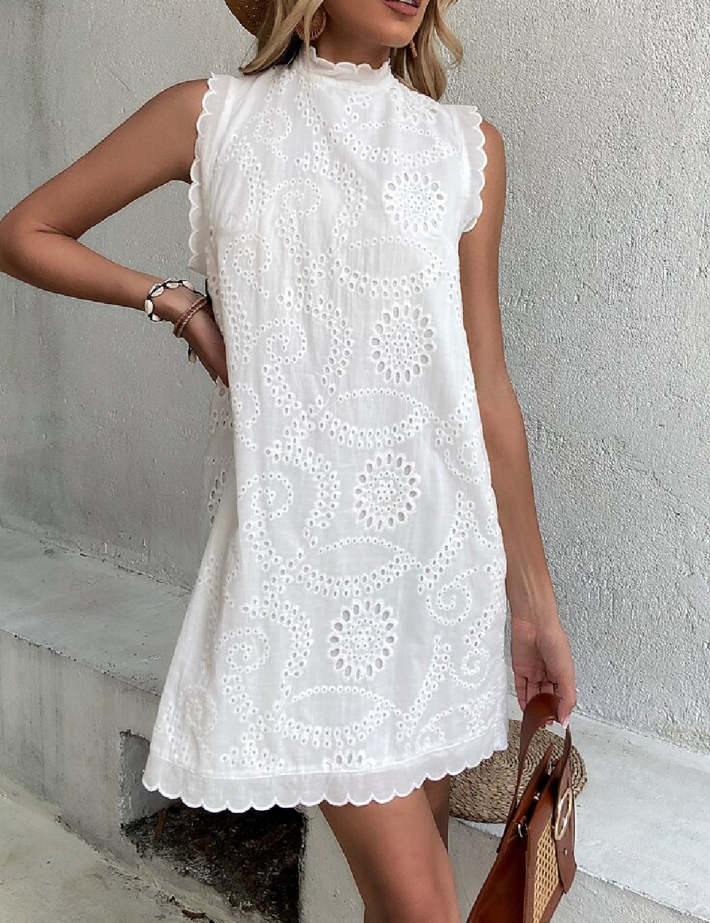 Rochie scurta SHEIN, alb