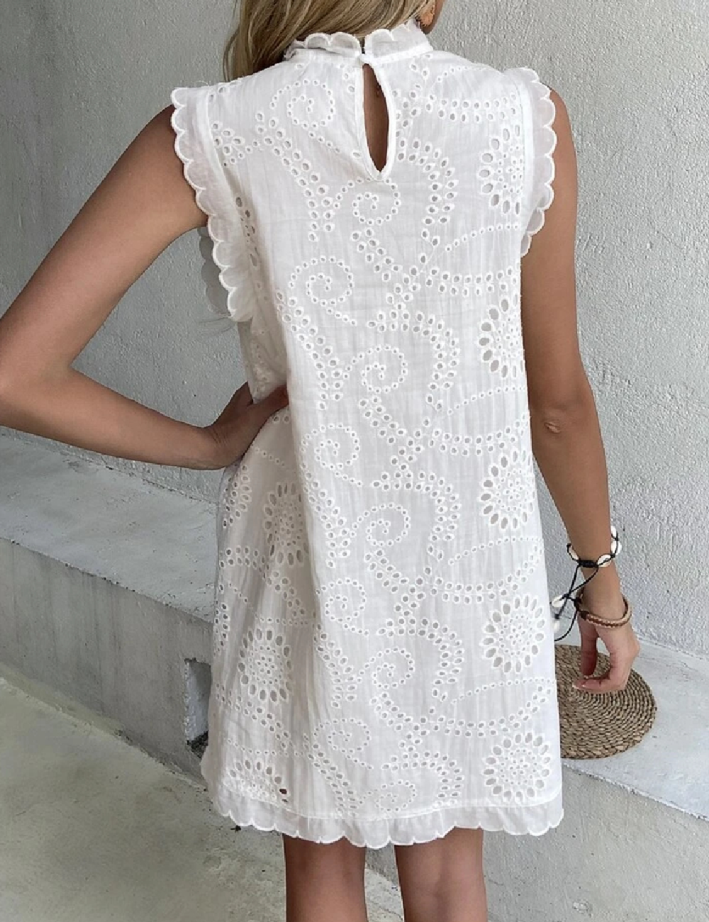 Rochie scurta SHEIN, alb - 1 | YEO