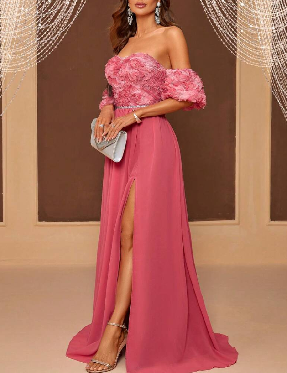 Rochie lunga SHEIN, roz