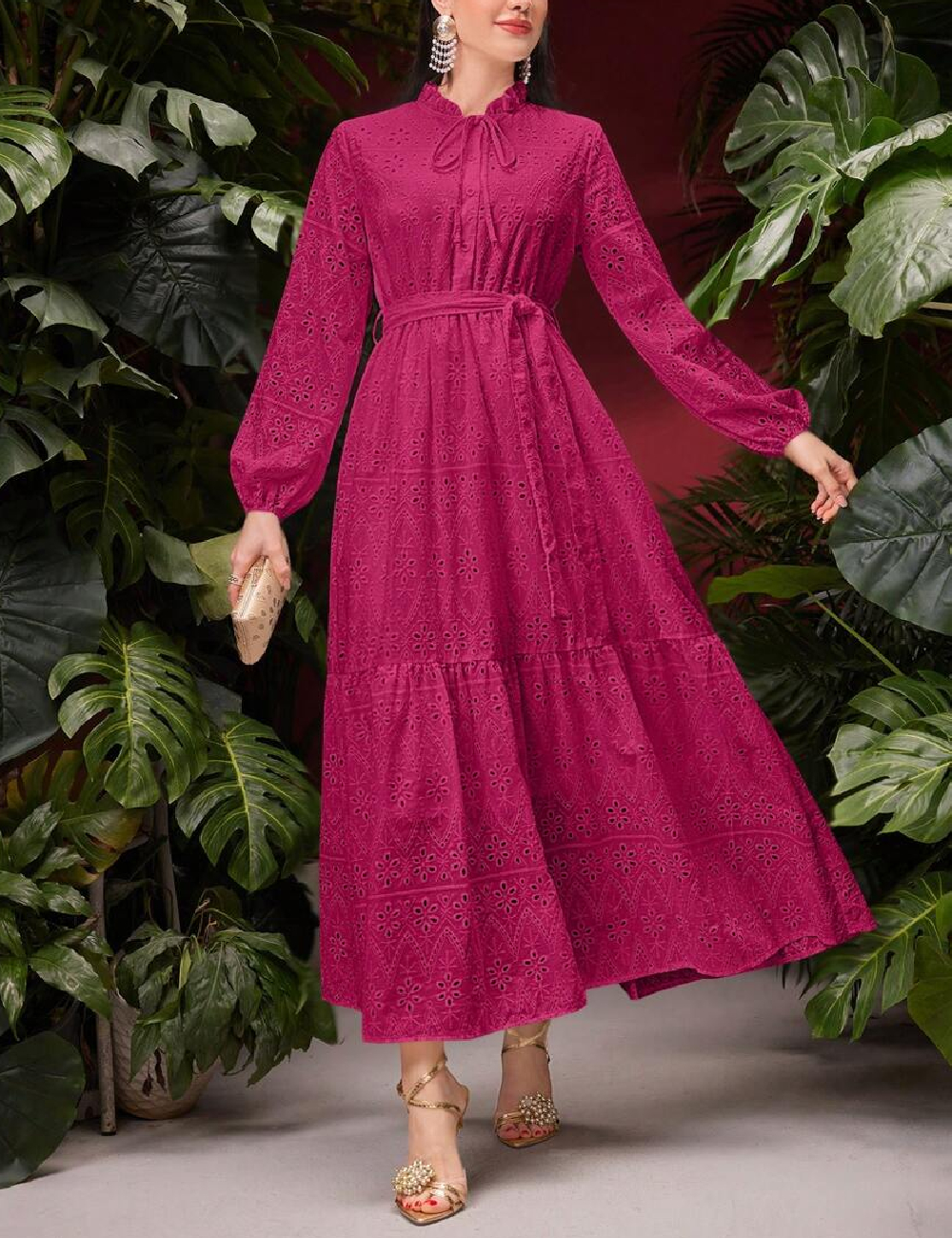 Rochie lunga SHEIN, roz