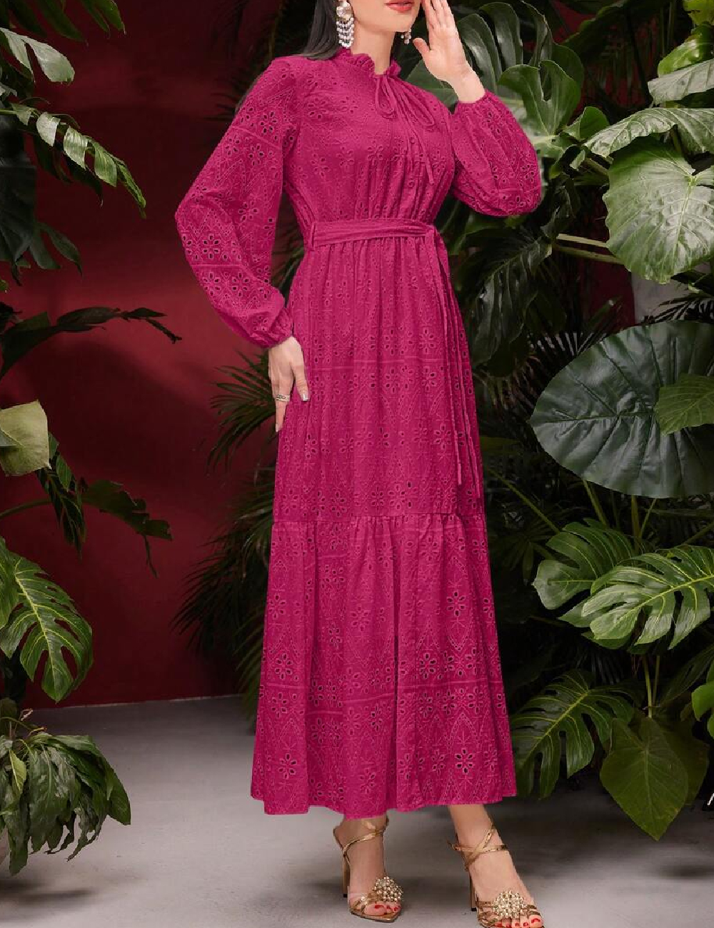 Rochie lunga SHEIN, roz - 1 | YEO