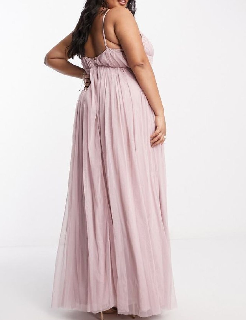 Rochie lunga Beauut Plus Size, roz - 1 | YEO