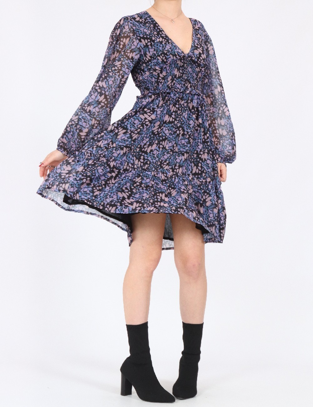 Rochie scurta Bolongaro Trevor, mix culori - 1 | YEO