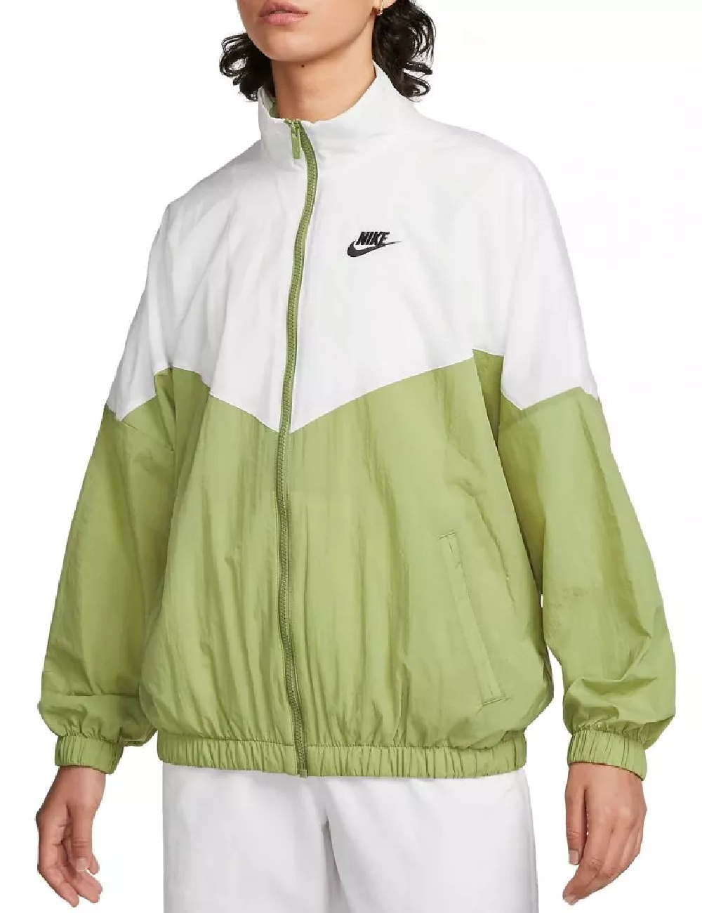Jacheta Nike, verde/alb