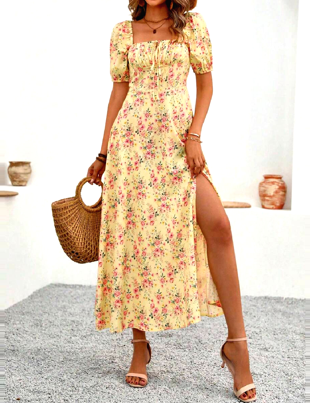 Rochie lunga SHEIN, galben