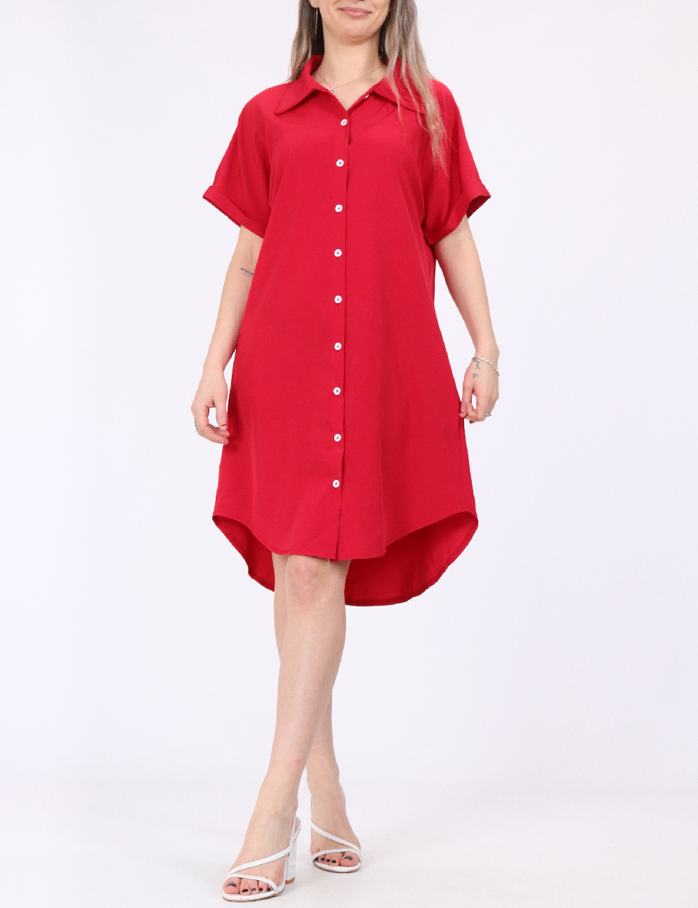 Rochie scurta SHEIN, rosu