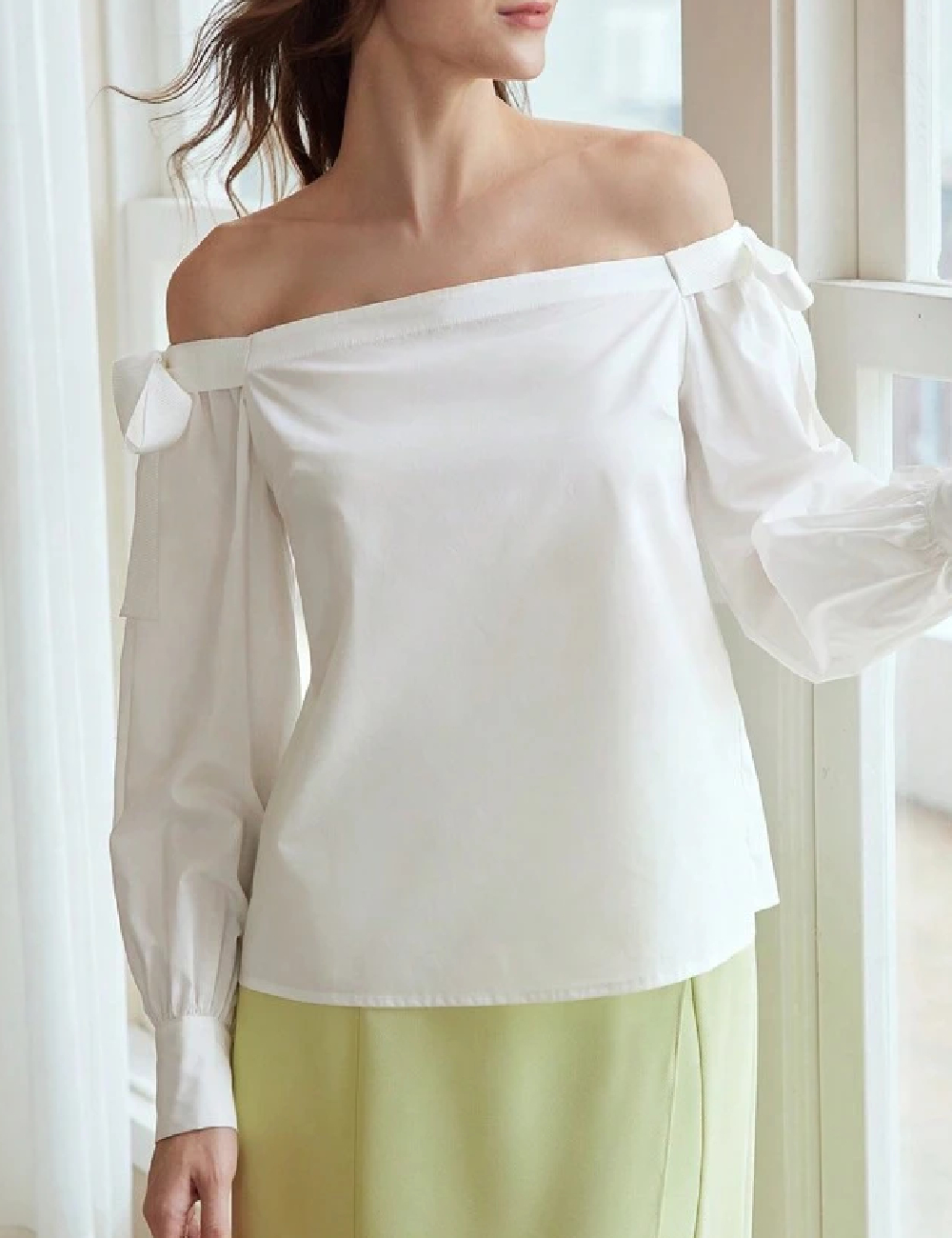 Bluza MOTF, alb