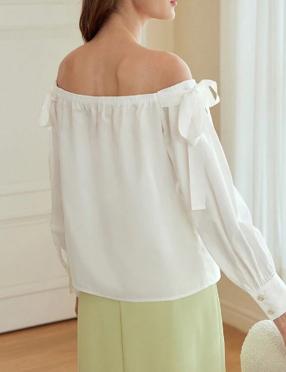 Bluza MOTF, alb - 1 | YEO