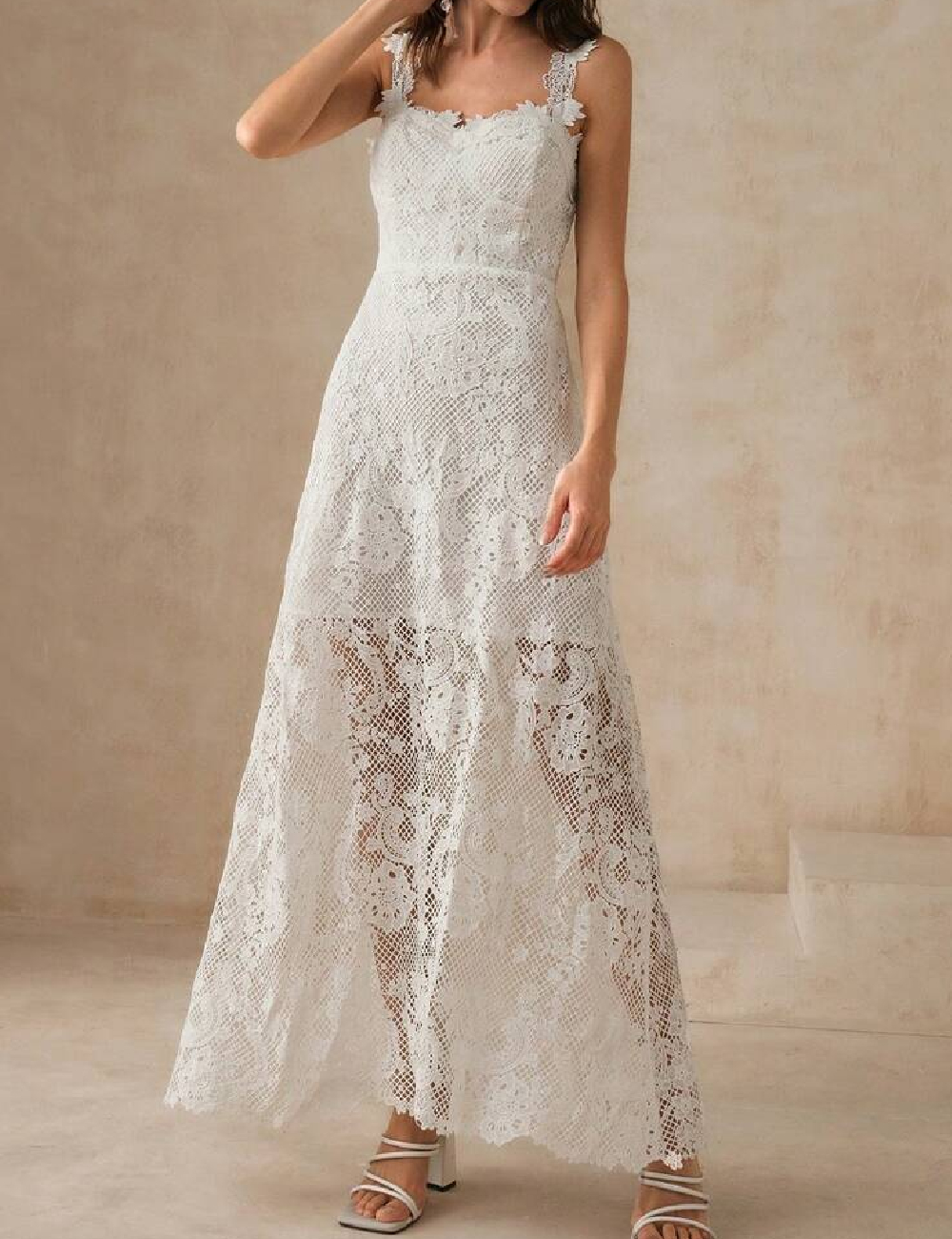 Rochie lunga SHEIN, alb